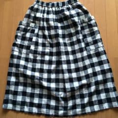 サンバレー  ブロックチェック  スカートのサムネイル