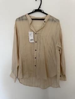 GLOBAL WORK アソート柄シアーシャツのサムネイル