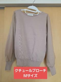Couture Brooch シアー袖ニットのサムネイル