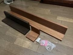無印良品の「壁に付けられる家具棚」サイズ違い3枚セットウォールナットのサムネイル