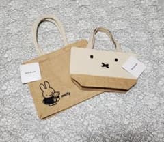 本日発送可能！　可愛い！　ミッフィー　ジュートバッグ　２点　セットのサムネイル