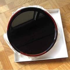 【未使用】山田平安堂（宮内庁御用達）丸盆 漆器のサムネイル