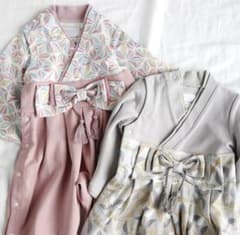 mocmof 袴ロンパース 80サイズ ピンクのサムネイル