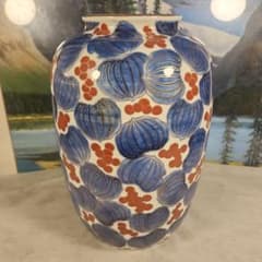 源六焼　富永源六　花瓶　明治期　骨董品 源六焼 富永源六 花瓶 明治期 骨董品 - メルカリ