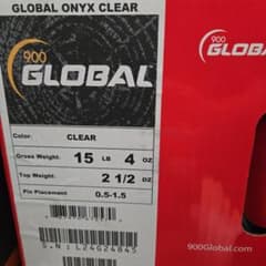 グローバル・オニキスクリア　スペアボール　15ポンド4オンス　新品 グローバル・オニキスクリア スペアボール 15ポンド4オンス 新品