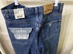 新品】80s USA製 GUESS 緑ロゴ デッドストック ビンテージ 32 - メルカリ
