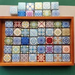 陶器製タイル 51個セットのサムネイル