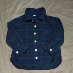 無印良品　チェックシャツ 80のサムネイル