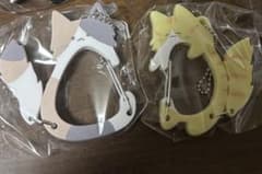 しっぽふりふり　にゃんこカラビナ【ちゃとら】【ミケ】のサムネイル