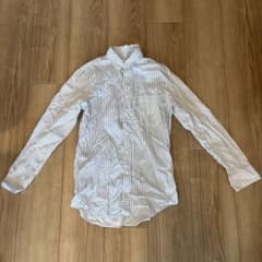 JW ANDERSON UNIQLO ストライプ長袖シャツ ブルーのサムネイル