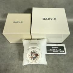 極美品】BABY-G 腕時計 BA-110XRG ホワイト デジアナ - メルカリ