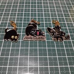 猫モチーフチャーム3点セットno9のサムネイル