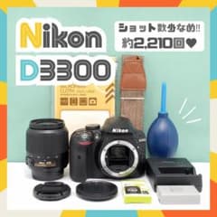 ☘️ショット数765回✨ Nikon D3300 一眼レフ 初心者 簡単操作 ☘️ショット数2,210回✨ ニコン D3300 一眼レフ 初心者 簡単操作