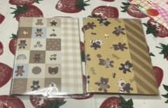 【NOBUさん専用】くま柄 メモ帳 2冊セットのサムネイル