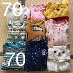 ロンパース等 冬物 70 9枚 値段交渉可のサムネイル