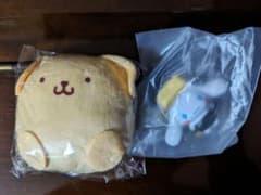 シナモロール　寿司　ポムポムプリン　ぬいぐるみバッジ　セットのサムネイル