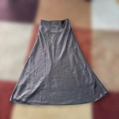 Mila Over グレー フレアロングスカート S