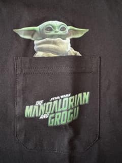 [완전 비매품] THE MANDALORIAN AND GROGU T셔츠 M