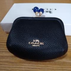 新品未使用COACH ブラック がま口財布 - メルカリ