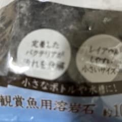 観賞魚用溶岩石 小サイズ 水槽・ボトル用100gのサムネイル