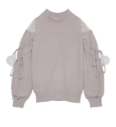 シースルーショルダーニット　snidelのサムネイル