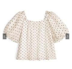 GRL/ドット柄シアーバルーンスリーブブラウス[ac2247]のサムネイル