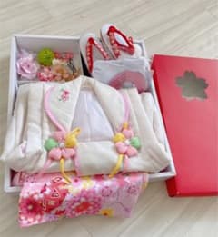 3歳　ピンク 桜刺繍 夢想ブランド　一式セットのサムネイル