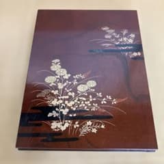 会津塗 欅 金彩木製 文箱 日本伝統工芸品 便箋箱 硯箱 道具箱 漆器