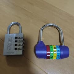 ABUS 145/40 ダイヤル錠 ＆ カラフルダイヤル錠 2個セットのサムネイル