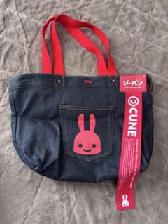 CUNE ウサギプリント デニムトートバッグのサムネイル
