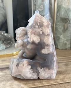 桜瑪瑙 夜桜 アゲートのグレーとピンクの置物 SALE中 - メルカリ