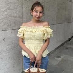 未使用herlipto♡La Plage Peplum Top - メルカリ