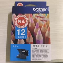 【新品・未使用】⭐︎純正　brother LC12C シアン インクカートリッジのサムネイル
