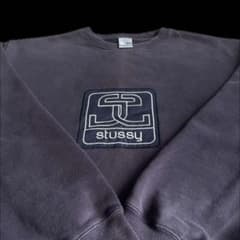 Wappen” old stussy 銀タグ Big スウェット 00s 墨 - メルカリ