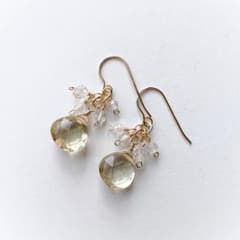 専用＊14kgf/天然石レモンクォーツリーフカービングのクリスマスピアス他１点 m56312284739_1.jpg?1772972946