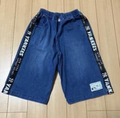 【クッキー様専用】デニムハーフパンツ 160のサムネイル