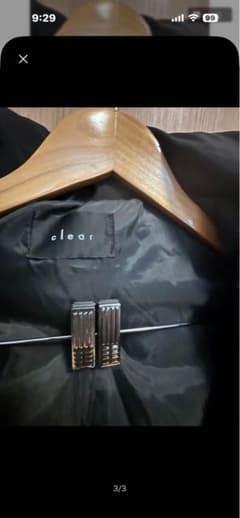 clear 中綿ジャケット ブラック Fサイズのサムネイル