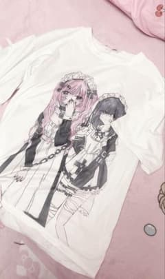 量産型 地雷系 トップス Tシャツ 半袖 かわいい 白のサムネイル