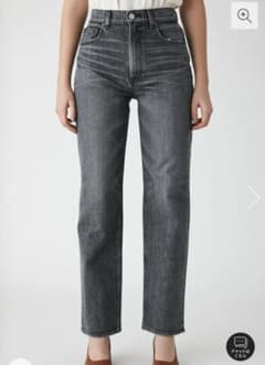 Moussy PLAIN JEANS BLK STRAIGHT 24inchのサムネイル