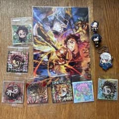 Demon Slayer: Kimetsu no Yaiba Stickers, Mini Figures, and Shikishi Set