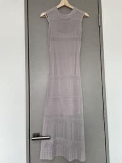 【新品未使用品】GRL ロングサマーニットワンピース パープル Sサイズのサムネイル