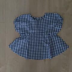ハンドメイド　チェック柄フレアワンピースのサムネイル