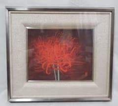 肉筆日本画 彼岸花、曼珠沙華 作家銘有り - メルカリ