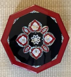 韓国螺鈿工芸品八角形菓子入れ 螺鈿細工 韓国 八角形 TAIHEUNG CORP - メルカリ