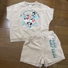 Disney 디즈니 T 셔츠 반바지 설정 80cm