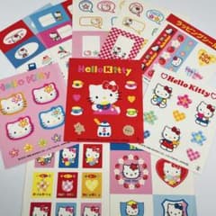 ハローキティ シール 10枚セット 1976-1998年 サンリオ レトロ レア