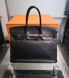 【yuz様専用】エルメス バーキン35 トゴ ブラック ノワール シルバー金具のサムネイル