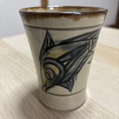 やちむん 壺屋焼 湯呑み 魚紋 金城敏幸 人間国宝金城次郎一門 陶芸「城