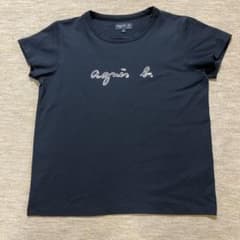 レア　ポルトガル製　アニエス・ベーTシャツ サイズ2 ブラック✖️シルバーのサムネイル