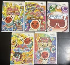 Wii ソフト5本セット 太鼓の達人4本 ぷよぷよ7のサムネイル